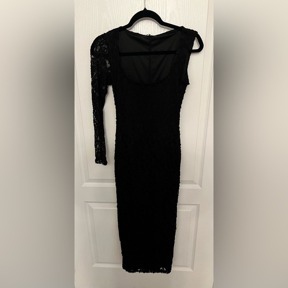 bebe Dresses & Skirts - bebe Black Long Sleeve Lace Dress